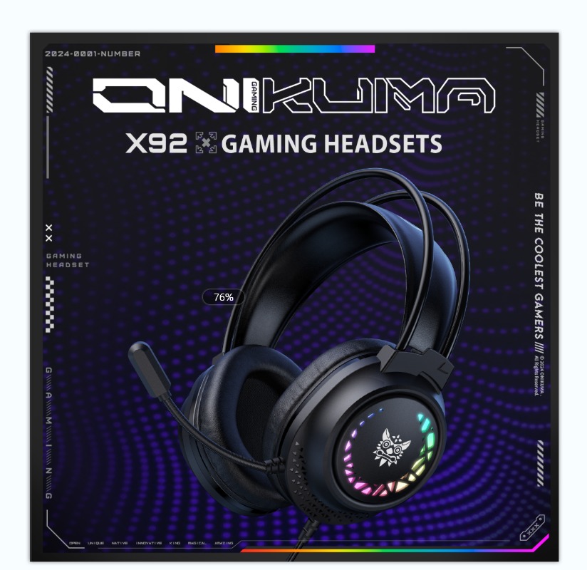 Gaming Headset With Mic Rgb - Fone de Ouvido Gamer ONIKUMA X92