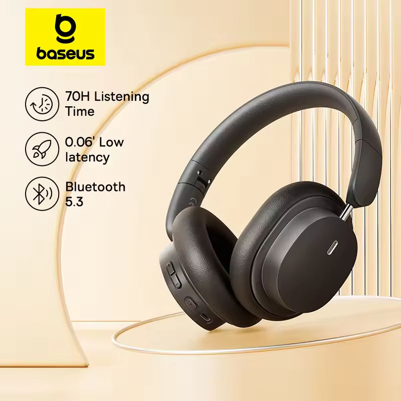 Anc Wireless Over Ear Headphones - Baseus bowie d05 fone de ouvido