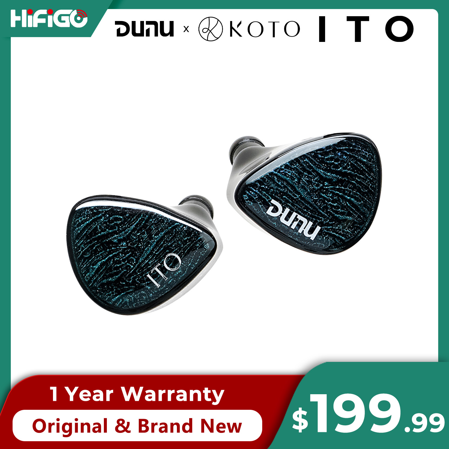 Planar Magnetic Iem Earphones - Fones de ouvido intra-auriculares DUNU X