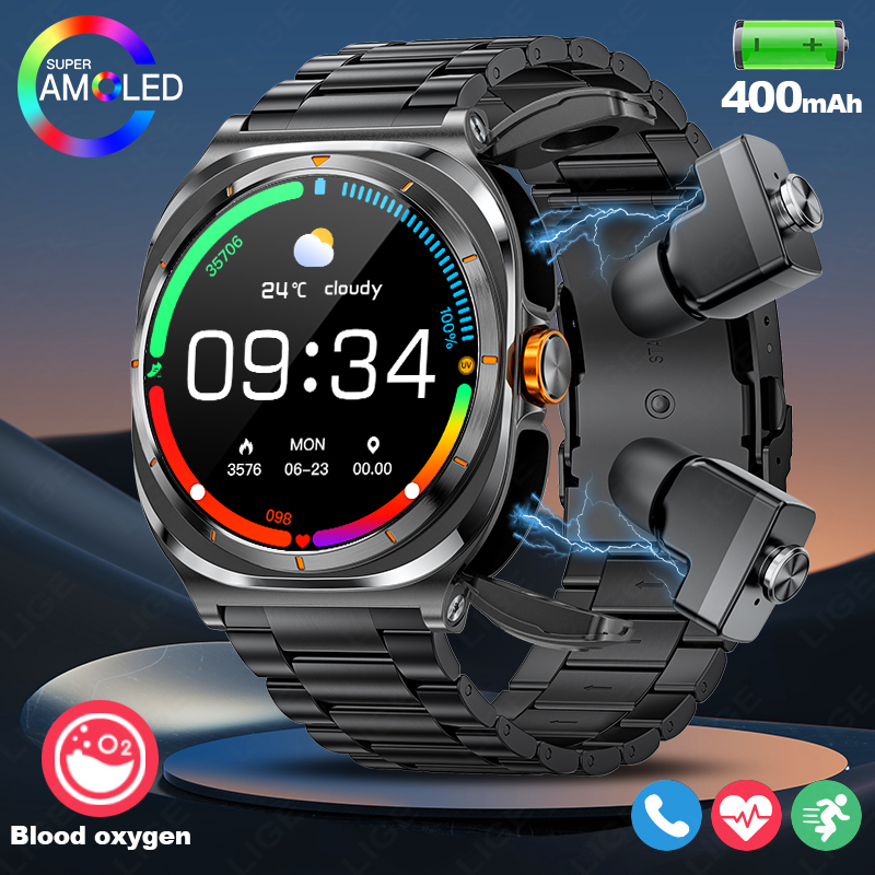 Lige 2025 relógio sem fio fone - Sleep Mask Headphones Bluetooth avaliação e preço