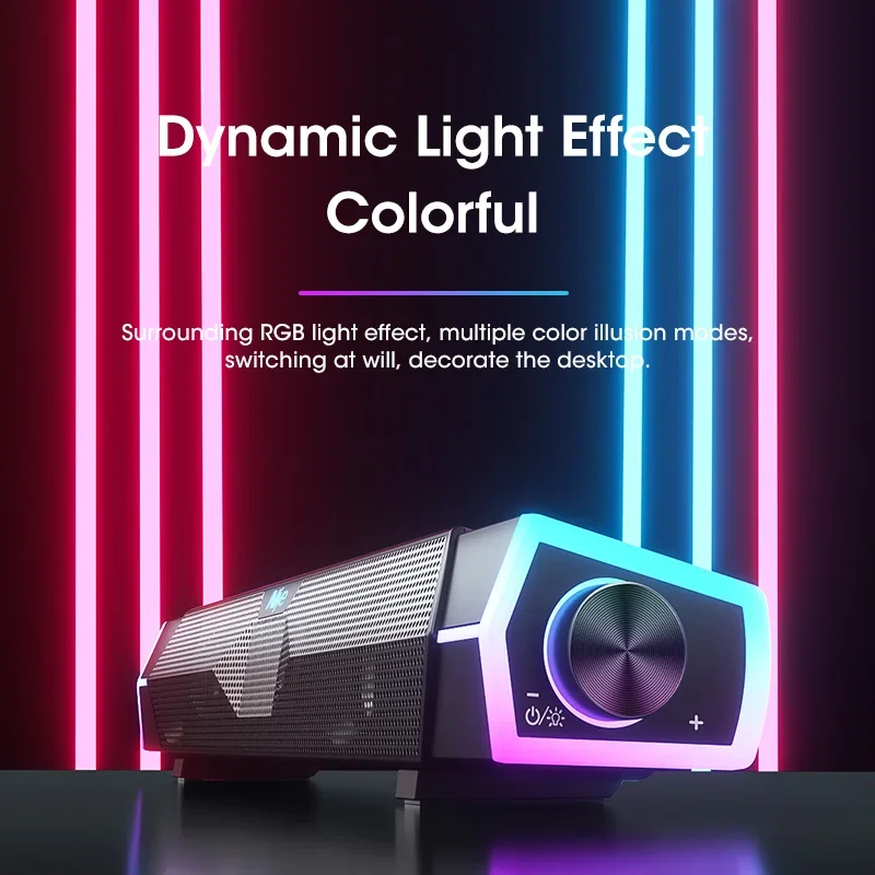 Barra de som estéreo 4d, alto- - Rgb Computer Soundbar For Pc avaliação e preço