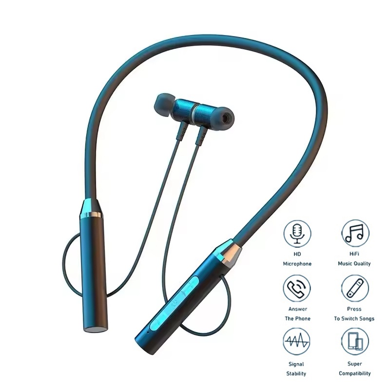 Fones de ouvido sem fio blueto - Magnetic Neckband Sports Earphones avaliação e preço