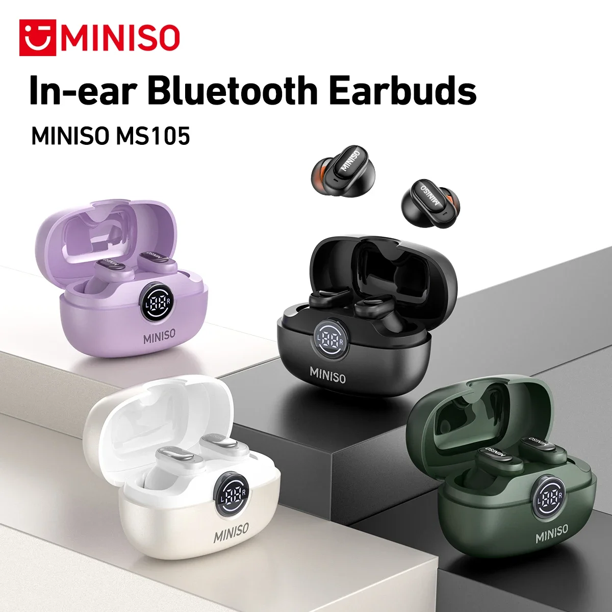 MINISO MS105 Bluetooth Fone de - Type C Wired Earphones With Mic avaliação e preço