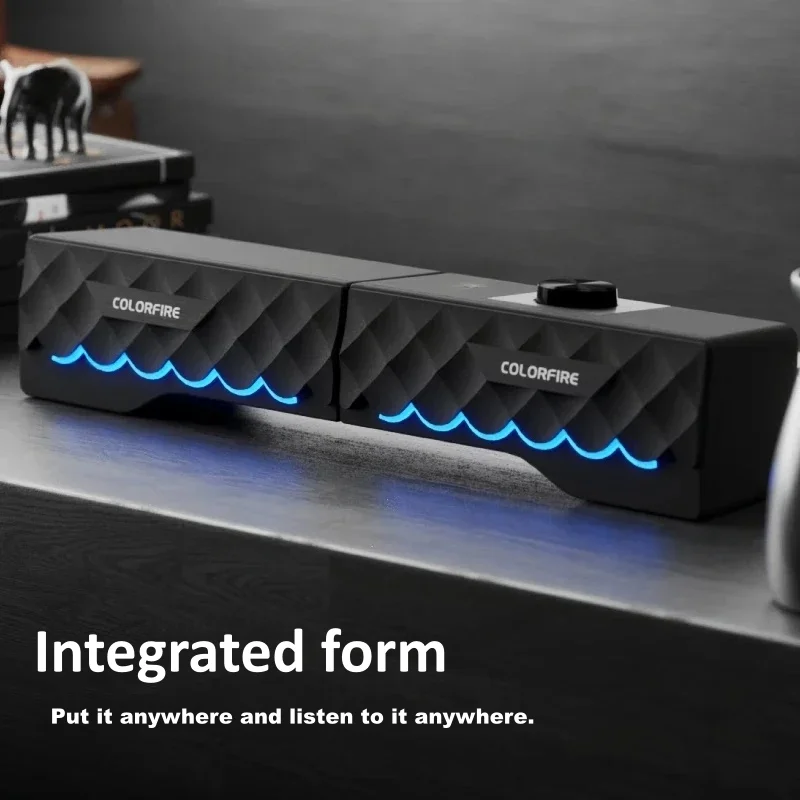 Alta fidelidade qualidade de s - Rgb Computer Soundbar For Pc avaliação e preço