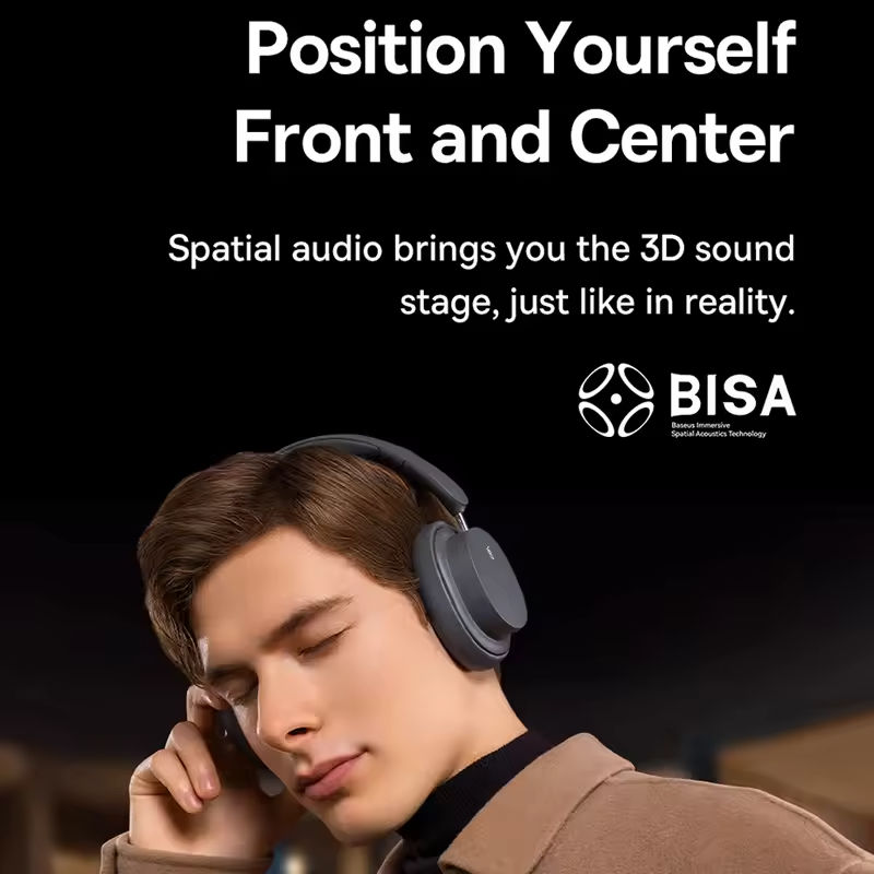Baseus bowie d05 fone de ouvid - Anc Wireless Over Ear Headphones avaliação e preço
