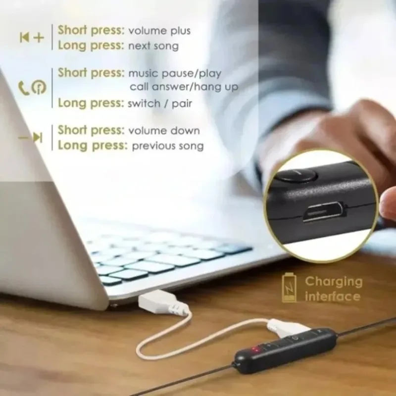 1/2/3/4 unidades de fones de o - Magnetic Neckband Sports Earphones avaliação e preço