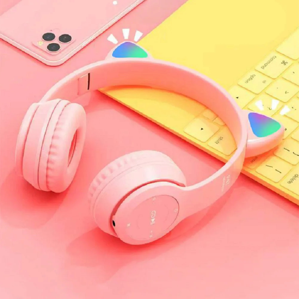 Fones de ouvido sem fio com or - Cat Ear Bluetooth Headset Led avaliação e preço