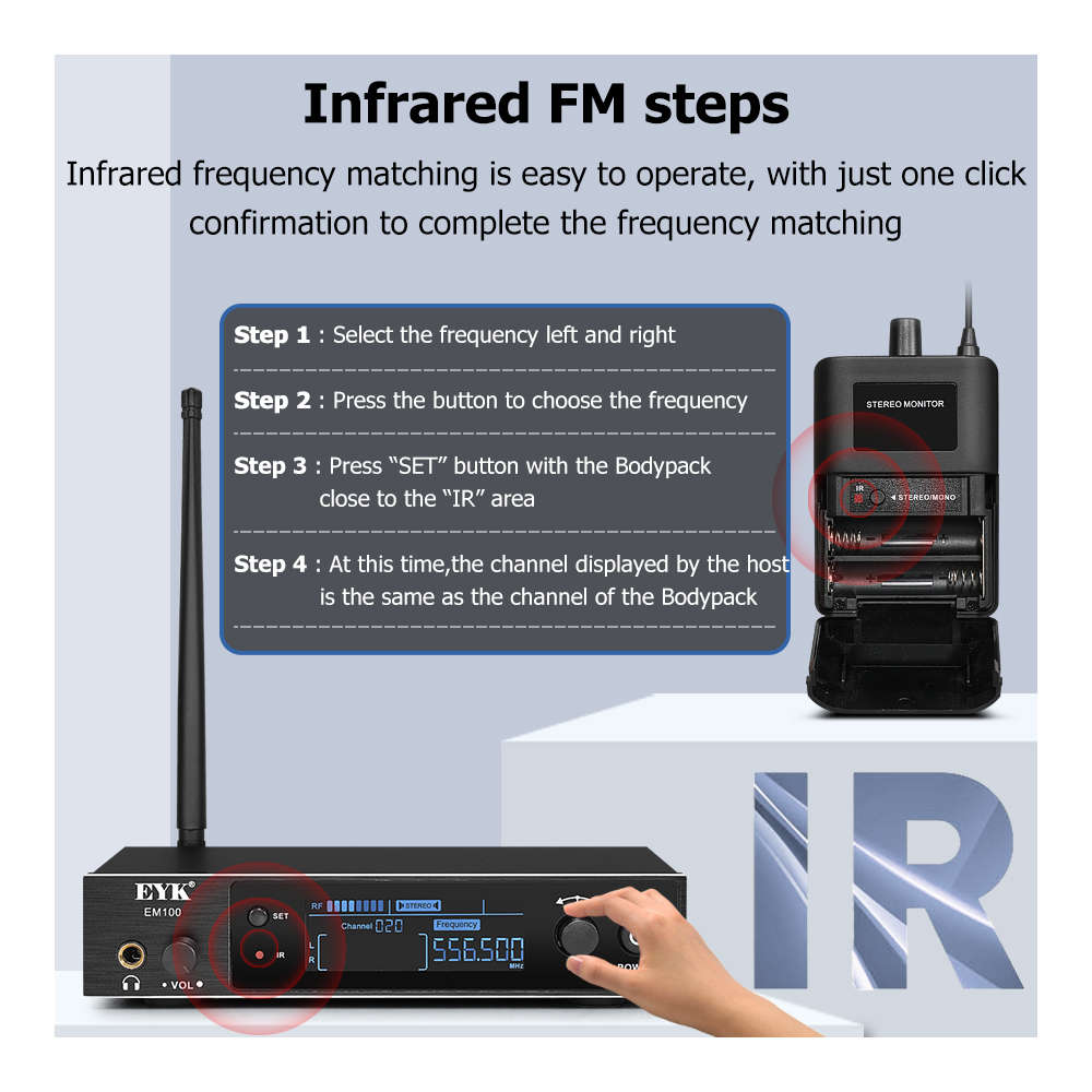 Eyk em100 sistema de monitor i - In Ear Monitors For Singers avaliação e preço