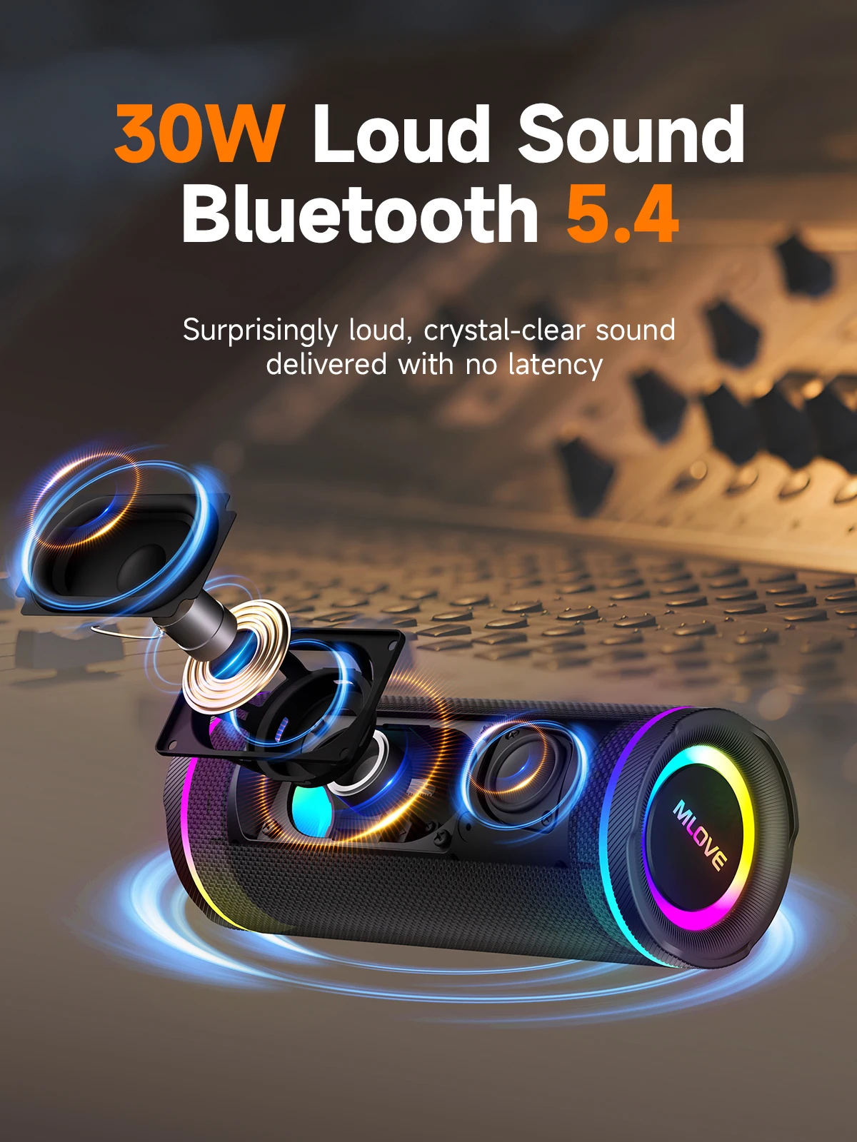 Alto-falante Bluetooth portáti - Portable Bluetooth Speaker Waterproof Ipx7 avaliação e preço