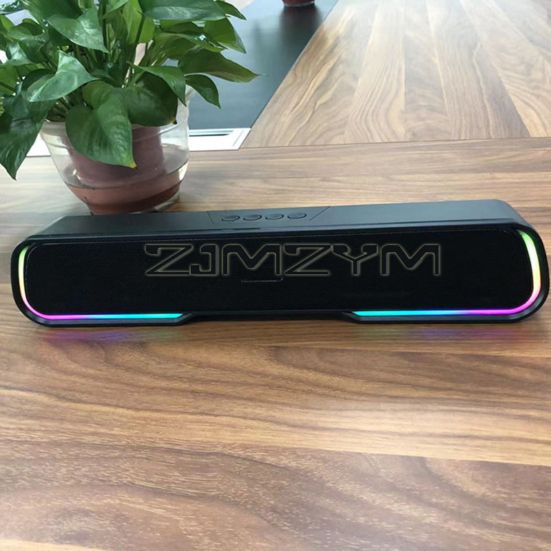 Caixa de Som Bluetooth com Luz - Rgb Computer Soundbar For Pc avaliação e preço