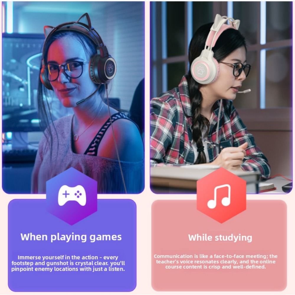 Fones de Ouvido RGB para Jogos - Gaming Headset With Mic Rgb avaliação e preço