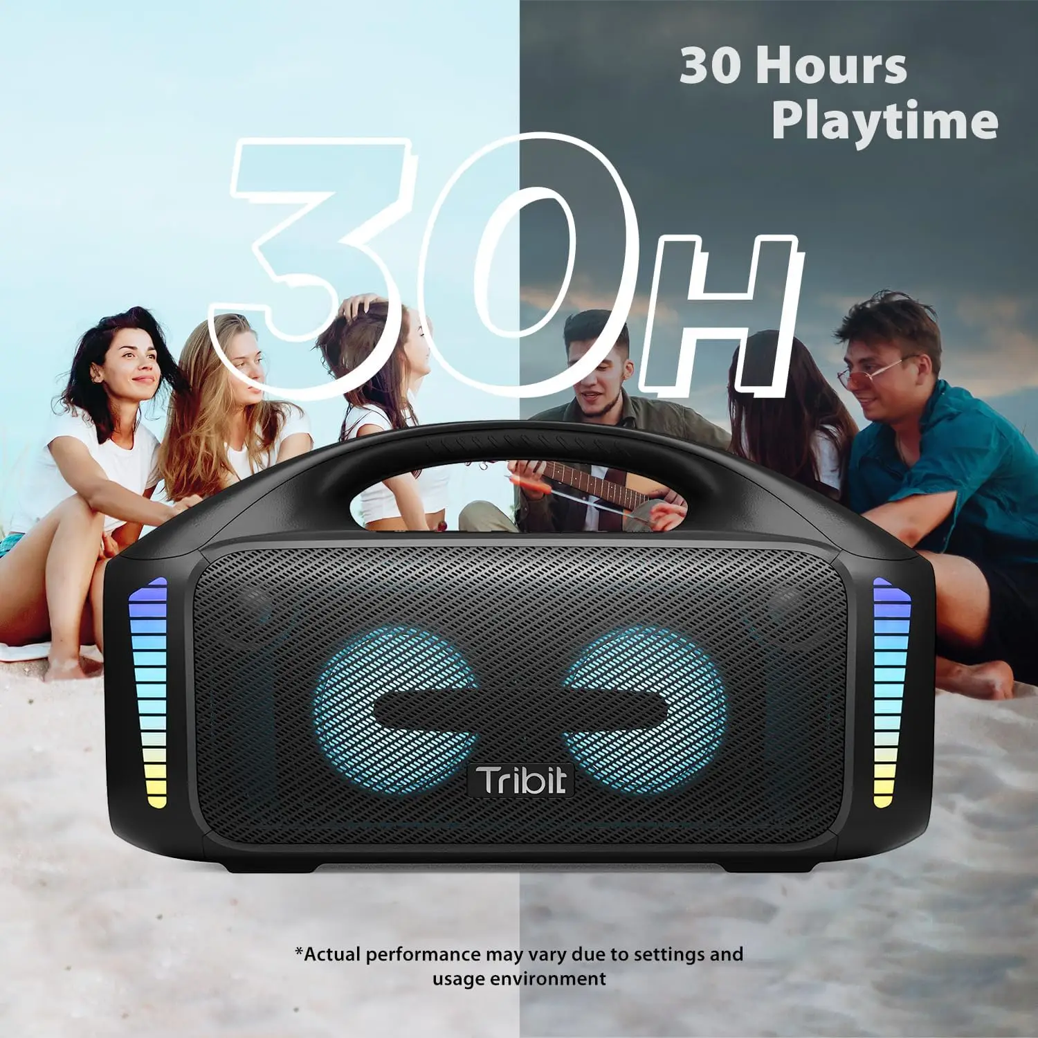 Tribit portátil bluetooth alto - Portable Bluetooth Speaker Waterproof Ipx7 avaliação e preço